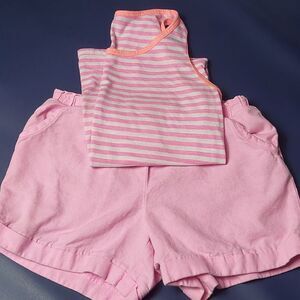 WONDER NATION GIRLS MATCHING SET TANK AND SHORTS  SIZE 10-12